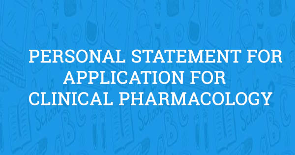 pharmacology personal statement examples