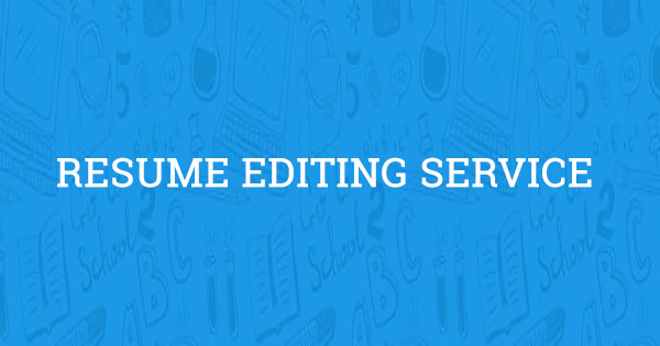 cv resume editing service